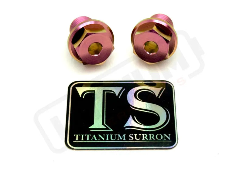 TS Titanium FastAce Fork Axle Bolts. ALX13RC (2.0) and AXH12RV (3.0) - Lithium Powersports