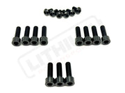 TS Titanium FastAce Fork Bolt Kits ALX13RC (2.0) and AHX12RV (3.0) - Black / ALX13RC (2.0) / Excludes Axle-end Bolts