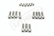 TS Titanium FastAce Fork Bolt Kits ALX13RC (2.0) and AHX12RV (3.0) - Silver (raw) / ALX13RC (2.0) / Excludes Axle-end