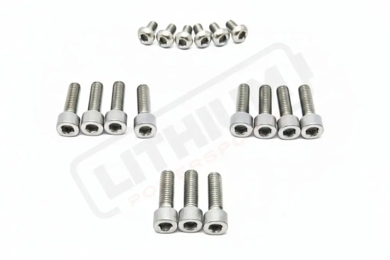 TS Titanium FastAce Fork Bolt Kits ALX13RC (2.0) and AHX12RV (3.0) - Silver (raw) / ALX13RC (2.0) / Excludes Axle-end