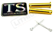 TS Titanium Foot Peg Pins - Surron, Talaria, Segway, 79 Bike, Rerode, E - Ride Pro - Lithium Powersports