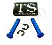 TS Titanium Foot Peg Pins - Surron Talaria Segway 79 Bike Rerode E-Ride Pro - Blue - Titanium Bolts