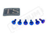 TS Titanium Front Rotor Bolts - Altis Sigma Burnt Blue Front Rotor Screws Altis