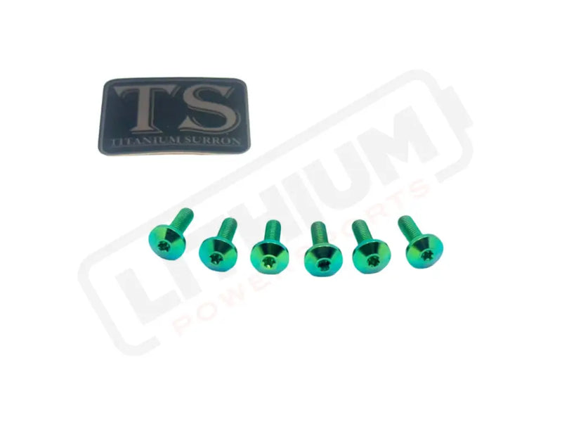 TS Titanium Front Rotor Bolts - Altis Sigma Green Front Rotor Screws Altis