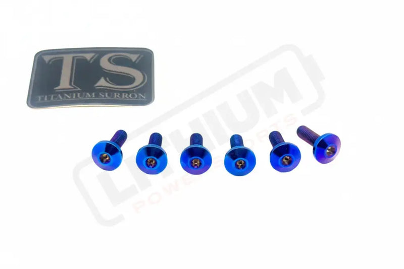 TS Titanium Front Rotor Bolts - E-Moto - Burnt Blue / 4. Altis Sigma 2024 & 2025 (M5x16mm) - Titanium Bolts