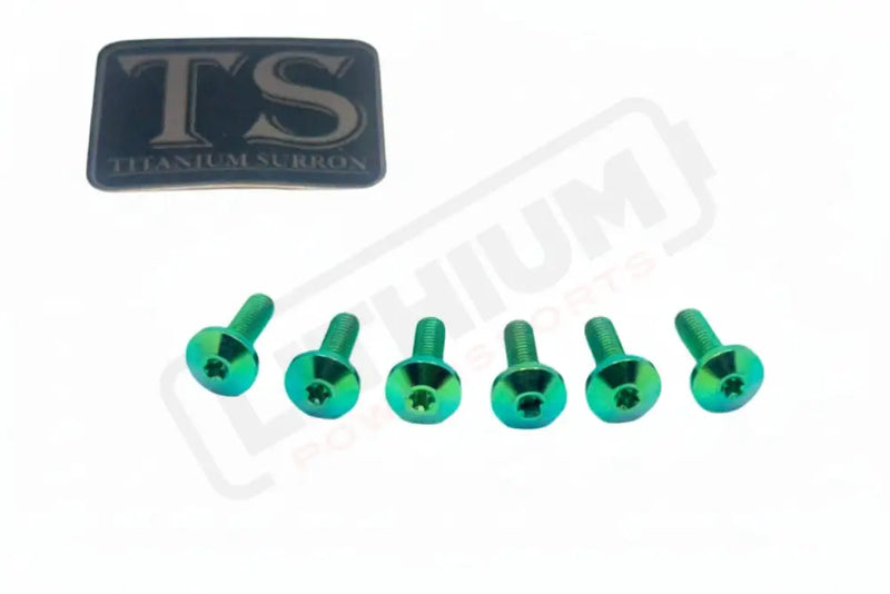 TS Titanium Front Rotor Bolts - E-Moto - Green / 4. Altis Sigma 2024 & 2025 (M5x16mm) - Titanium Bolts