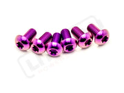 TS Titanium Front Rotor Bolts - E-Moto Purple Front Rotor Screws M5x10mm