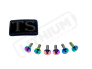TS Titanium Front Rotor Bolts - E-Moto - Rainbow / 4. Altis Sigma 2024 & 2025 (M5x16mm) - Titanium Bolts
