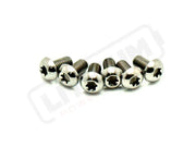 TS Titanium Front Rotor Bolts - E-Moto Silver (raw) Front Rotor Screws M5x10mm