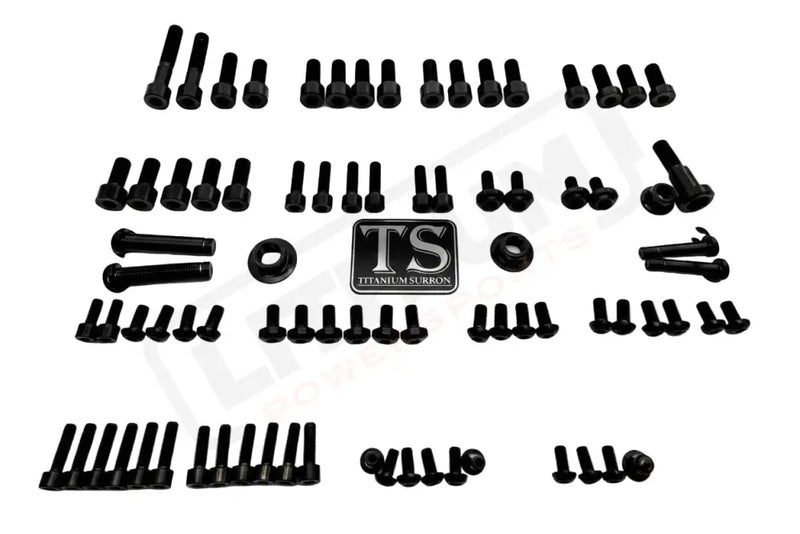 TS Titanium Full Body Kit - Surron LBX Segway X160 X260 - Black / 2024 and prior ((6) M5 handlebar and stem neck bolts)