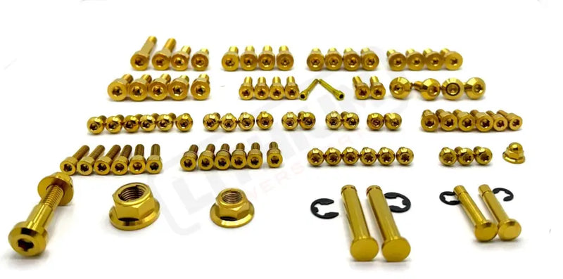 TS Titanium Full Body Kit - Surron LBX Segway X160 X260 - Gold / 2024 and prior ((6) M5 handlebar and stem neck bolts)