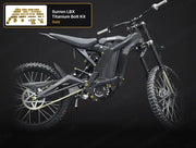TS Titanium Full Body Kit - Surron LBX Segway X160 X260 - Gold / 2024 & prior (6 M5 stem bolts) - Titanium Bolts