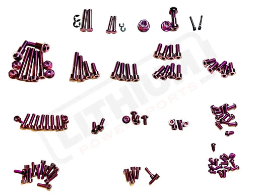 TS Titanium Full Body Kit - Surron LBX Segway X160 X260 - Purple / 2024 and prior ((6) M5 handlebar and stem neck