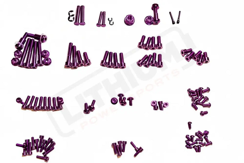 TS Titanium Full Body Kit - Talaria MX3 MX4 - Purple / MX3/MX4 Standard 20mm Caliper Bolts for 203mm Rotor - Titanium