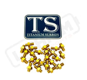 TS Titanium Grips for E-moto Pegs (24 pcs) - Titanium Bolts