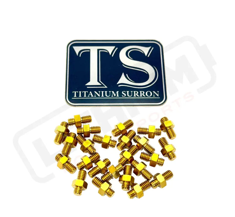 TS Titanium Grips for E-moto Pegs (24 pcs) - Titanium Bolts