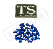 TS Titanium Grips for E-moto Pegs (24 pcs) - Titanium Hardware