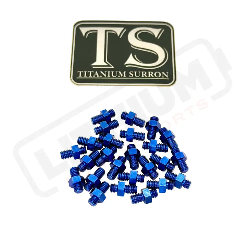 TS Titanium Grips for E-moto Pegs (24 pcs) - Titanium Hardware