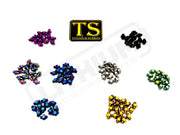 TS Titanium Grips for E-moto Pegs (24 pcs) - Silver / 25 pcs - Titanium Hardware
