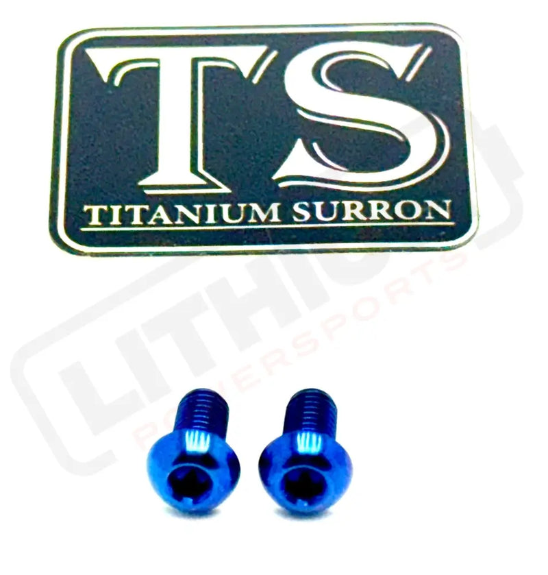 TS Titanium Ignition Cover Bolts Talaria MX3/MX4/XXX - Blue / MX3/ MX4/ MX5 (set of 2) - Titanium Bolts