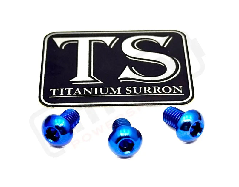 TS Titanium Ignition Cover Bolts Talaria MX3/MX4/XXX - Blue / XXX (set of 3) - Titanium Bolts