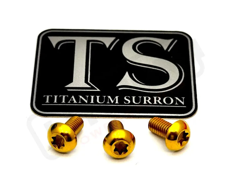TS Titanium Ignition Cover Bolts Talaria MX3/MX4/XXX - Gold / XXX (set of 3) - Titanium Bolts