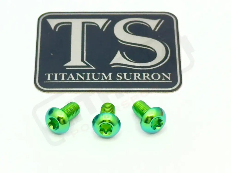 TS Titanium Ignition Cover Bolts Talaria MX3/MX4/XXX - Green / XXX (set of 3) - Titanium Bolts