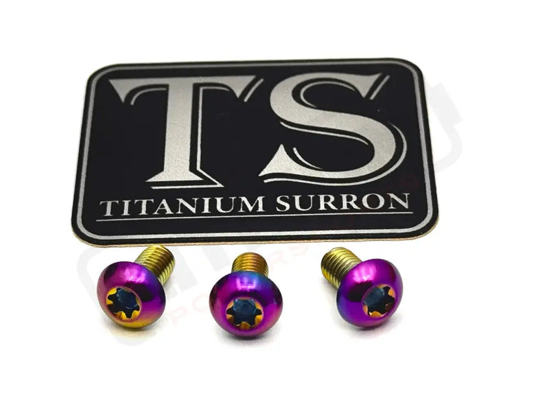 TS Titanium Ignition Cover Bolts Talaria MX3/MX4/XXX Rainbow / XXX (set of 3) Ignition Cover Bolts