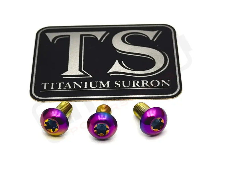TS Titanium Ignition Cover Bolts Talaria MX3/MX4/XXX - Rainbow / XXX (set of 3) - Titanium Bolts