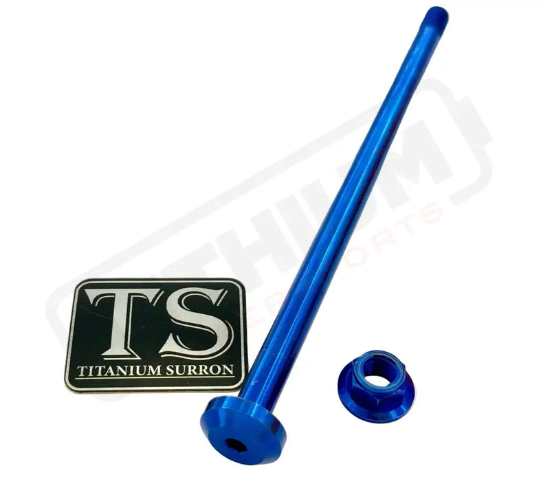 TS Titanium Jackshaft Bolt M10 - E-Ride Pro S and Pro SS 2.0 - Blue / 2.0 (Early model M10) - Titanium Hardware
