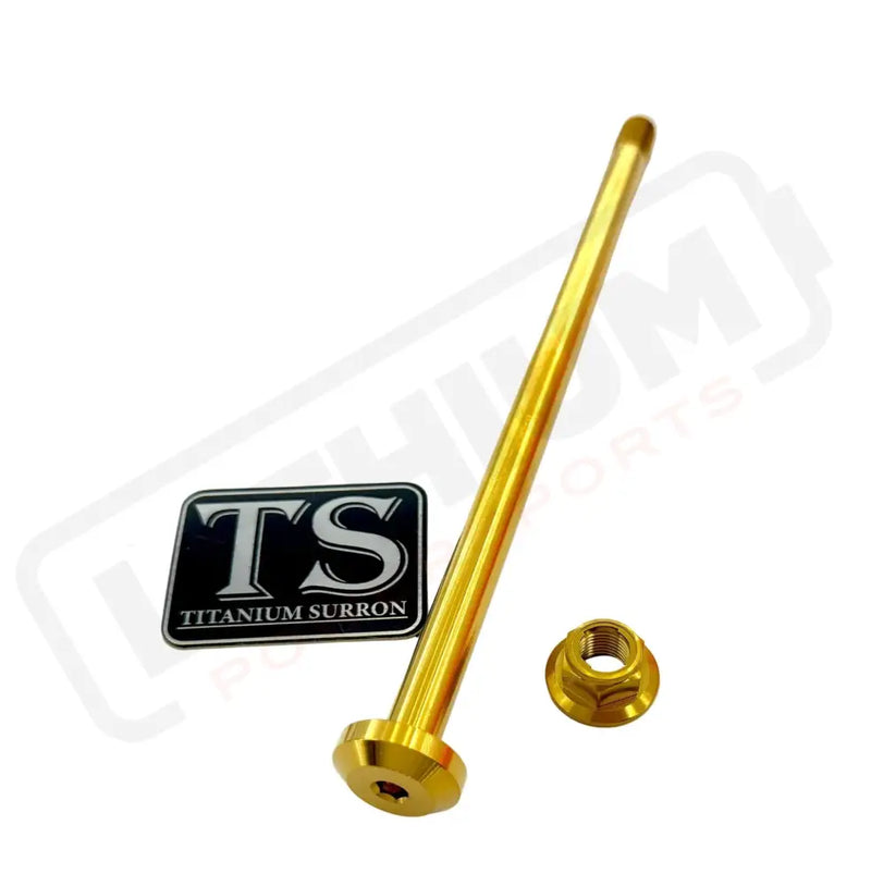 TS Titanium Jackshaft Bolt M10 - E-Ride Pro S and Pro SS 2.0 - Gold / 2.0 (Early model M10) - Titanium Bolts