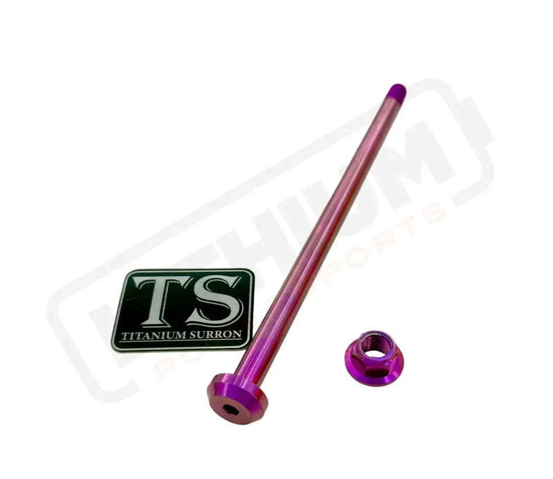 TS Titanium Jackshaft Bolt M10 - E-Ride Pro S and Pro SS 2.0 - Purple / 2.0 (Early model M10) - Titanium Bolts