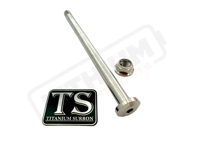 TS Titanium Jackshaft Bolt M10 - E-Ride Pro S and Pro SS 2.0 - Silver (raw) / SR - 3.0 - Late model 2.0 (M12)