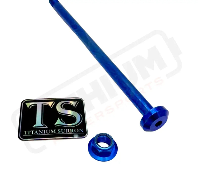 TS Titanium Jackshaft Bolt M10 - Surron LBS LBX Segway X160 X260 - Blue - Titanium Bolts