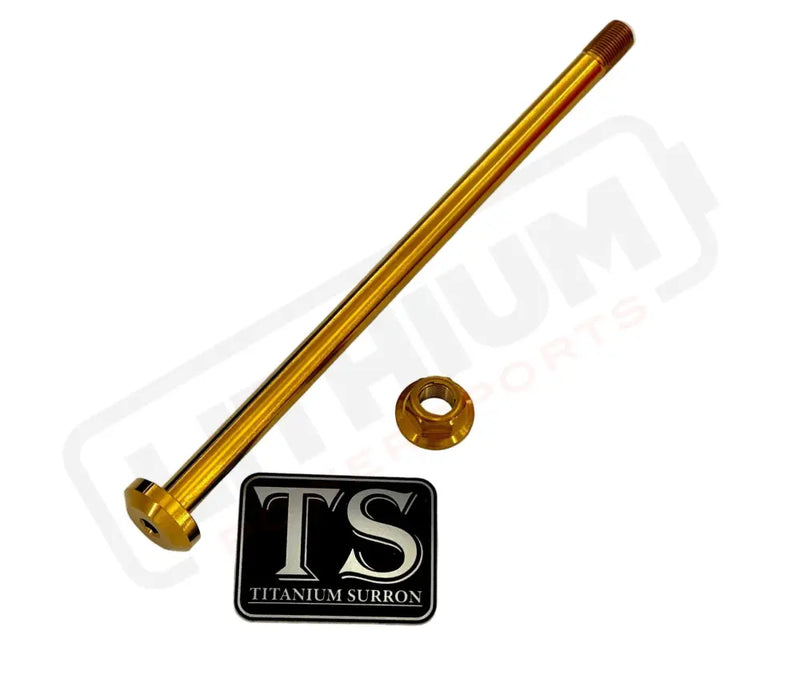TS Titanium Jackshaft Bolt M10 - Surron LBS LBX Segway X160 X260 - Gold - Titanium Bolts