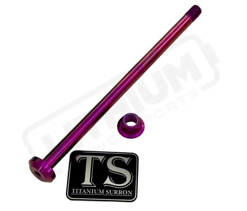 TS Titanium Jackshaft Bolt M10 - Surron LBS LBX Segway X160 X260 - Purple - Titanium Bolts