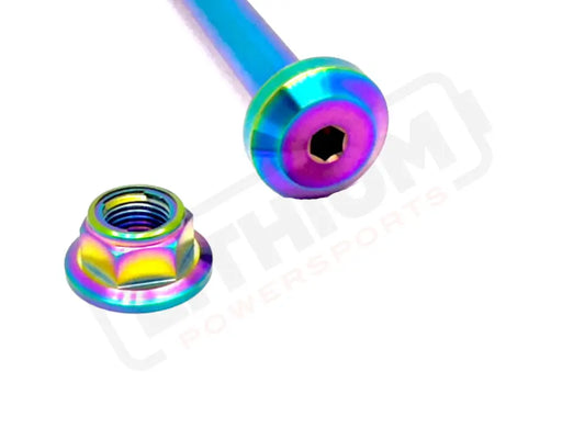 TS Titanium Jackshaft Bolt M10 - Surron LBS LBX Segway X160 X260 - Rainbow - Titanium Bolts