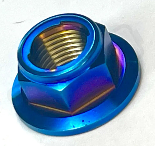 TS Titanium Jackshaft Nut for Surron Segway E-Ride Pro Burnt Blue / Surron LBX, Segway X-260, E-Ride Pro 2.0/ S M10 Nut
