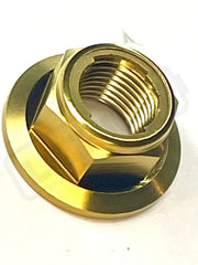 TS Titanium Jackshaft Nut for Surron Segway E-Ride Pro - Gold / Surron LBX/ Segway/ E-Ride Pro S/ 2.0 (M10) - Titanium