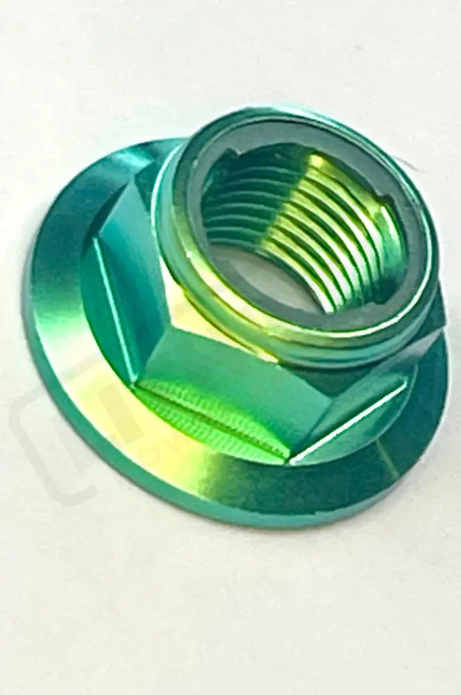 TS Titanium Jackshaft Nut for Surron Segway E-Ride Pro - Green / Surron LBX/ Segway/ E-Ride Pro S/ 2.0 (M10) - Titanium