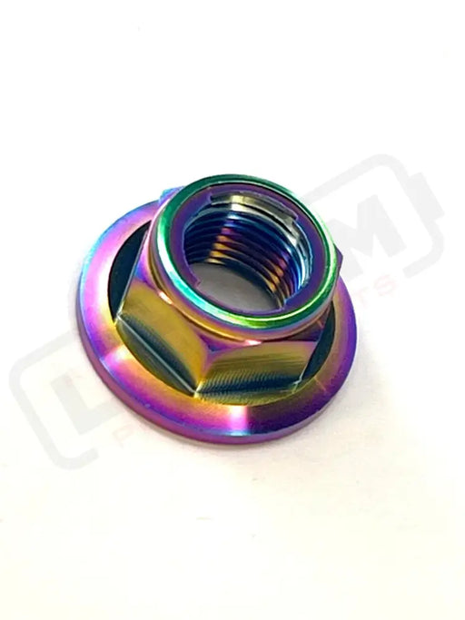 TS Titanium Jackshaft Nut for Surron Segway E-Ride Pro - Rainbow / Surron LBX/ Segway/ E-Ride Pro S/ 2.0 (M10)