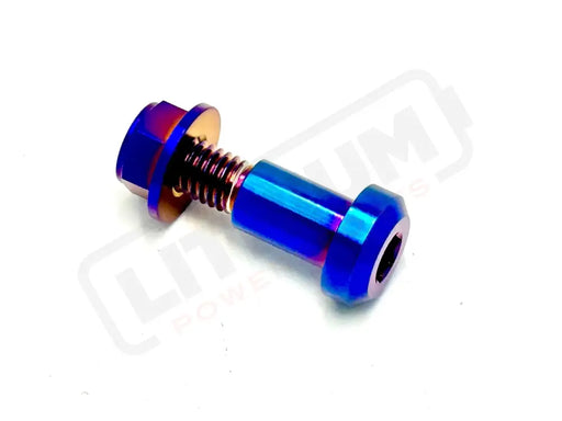 TS Titanium Kickstand Bolt/ Nut Set- E-Ride Pro Surron Segway - Burnt Blue - Titanium Bolts