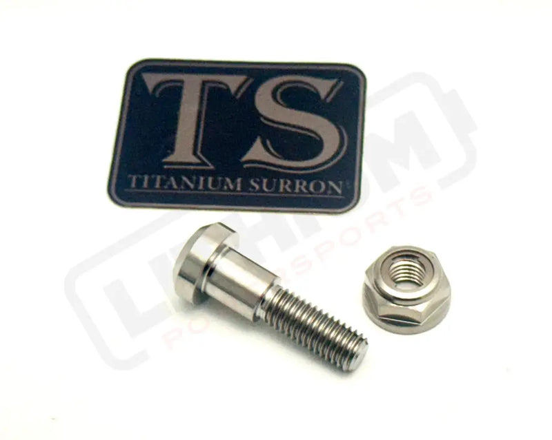 TS Titanium Kickstand Bolt/ Nut Set- E-Ride Pro Surron Segway Silver (raw) Surron ERP Kickstand Titanium Bolt