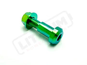 TS Titanium Kickstand Bolt/ Nut Set- Talaria - Green - Titanium Bolts