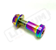 TS Titanium Kickstand Bolt/ Nut Set- Talaria - Rainbow - Titanium Bolts