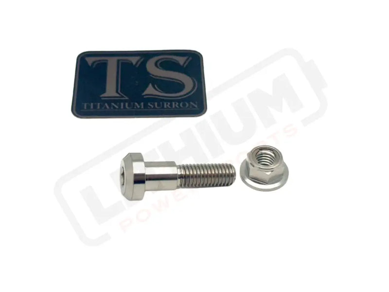 TS Titanium Kickstand Bolt/ Nut Set- Talaria - Raw Titanium (Silver) - Titanium Bolts