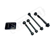 TS Titanium Linkage / Rear Shock Mount Kit for Altis Sigma - Black / Full 8 Piece Kits (4 bolts 4 nuts) - Titanium Bolts
