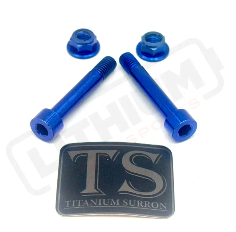 TS Titanium Linkage / Rear Shock Mount Kit for Altis Sigma Blue / Shock Mount Hardware Only (4 pieces- 2 bolts 2 nuts)
