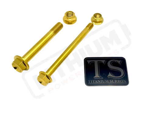 TS Titanium Linkage / Rear Shock Mount Kit for Altis Sigma - Gold / Triangle/ Linkage Hardware Only (4 Pieces 2 bolts 2