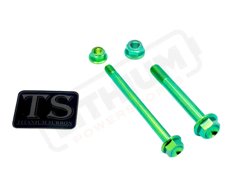 TS Titanium Linkage / Rear Shock Mount Kit for Altis Sigma - Green / Triangle/ Linkage Hardware Only (4 Pieces 2 bolts